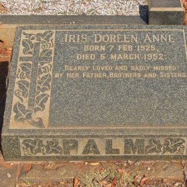PALM Iris Doreen Anne 1925-1952