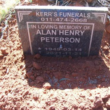 PETERSON Alan Henry 1949-2021