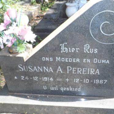 PEREIRA Susanna A. 1914-1967