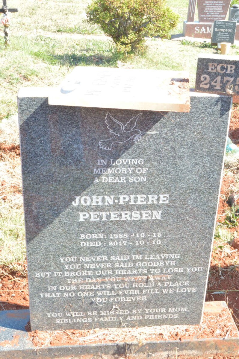 PETERSEN John-Pierre 1988-2018