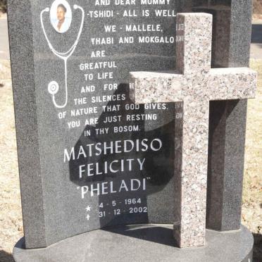 PETJE Matshediso Felicity, KAEANE 1964-2002