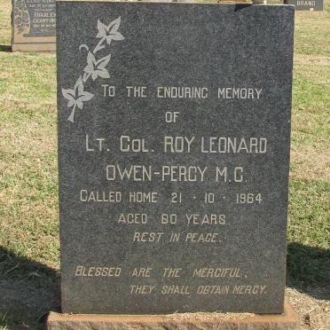 PERCY Roy Leonard, OWEN -1964