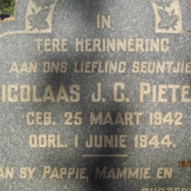 PIETERS Nicolaas J.C. 1942-1944