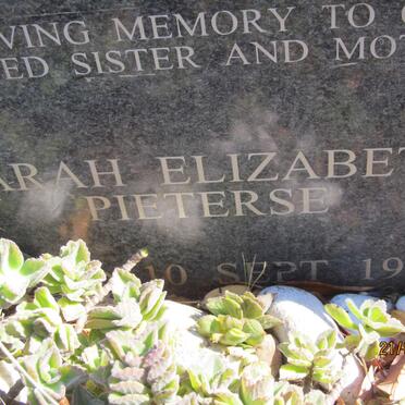 PIETERSE Sarah Elizabeth 1935-2006