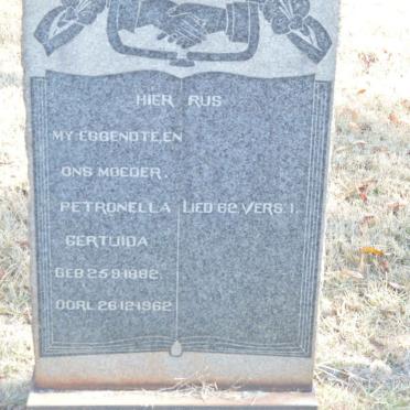 PIETERSE Petronella Gertruida 1882-1962