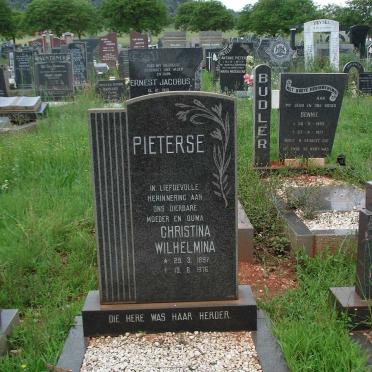 PIETERSE Christina Wilhelmina 1897-1976