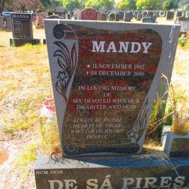 PIRES Mandy, de sa 1962-2006
