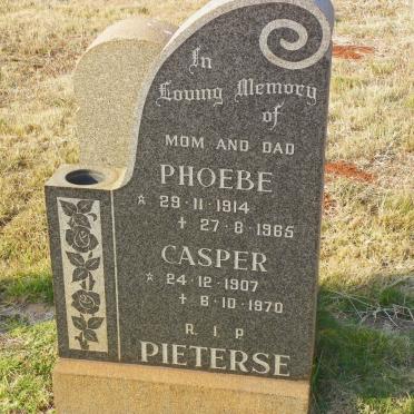 PIETERSE Casper 1907-1970 &amp; Phoebe 1914-1965