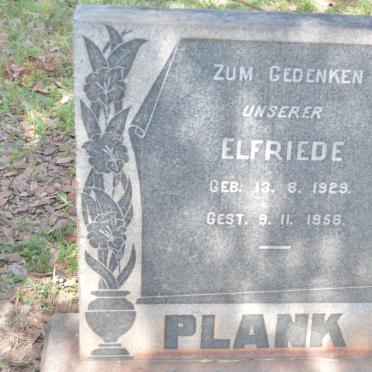 PLANK Elfriede 1929-1956