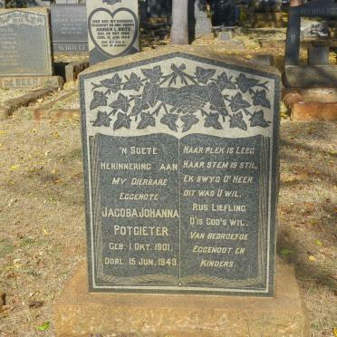 POTGIETER Jacoba Johanna 1901-1943