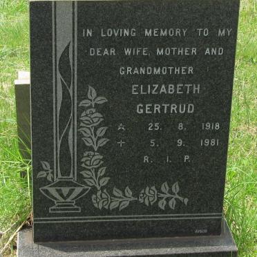 POPPELREUTER Elizabeth Gertrud 1918-1981