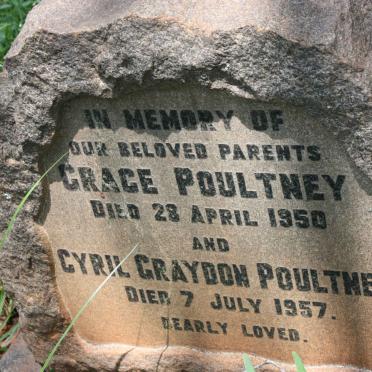 POULTNEY Cyril Graydon -1957 &amp; Grace -1950