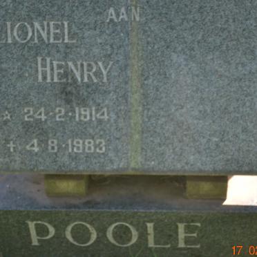 POOLE Lionel Henry 1914-1983