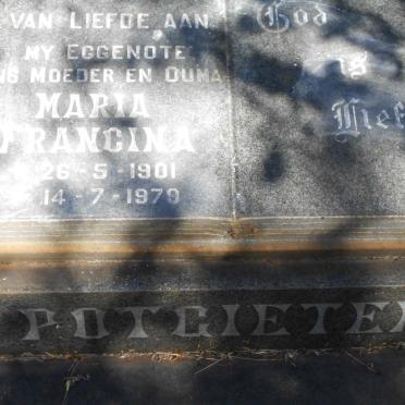POTGIETER Maria Francina 1901-1979
