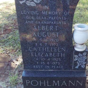 POHLMANN Albert August 1920-1972 &amp; Catheleen Elizabeth 1925-1973