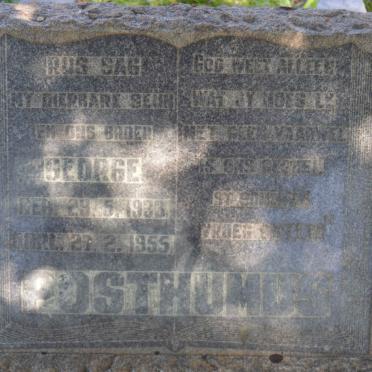 POSTHUMUS George 1933-1955