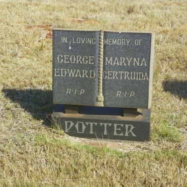 POTTER George Edward &amp; Maryna Gertruida