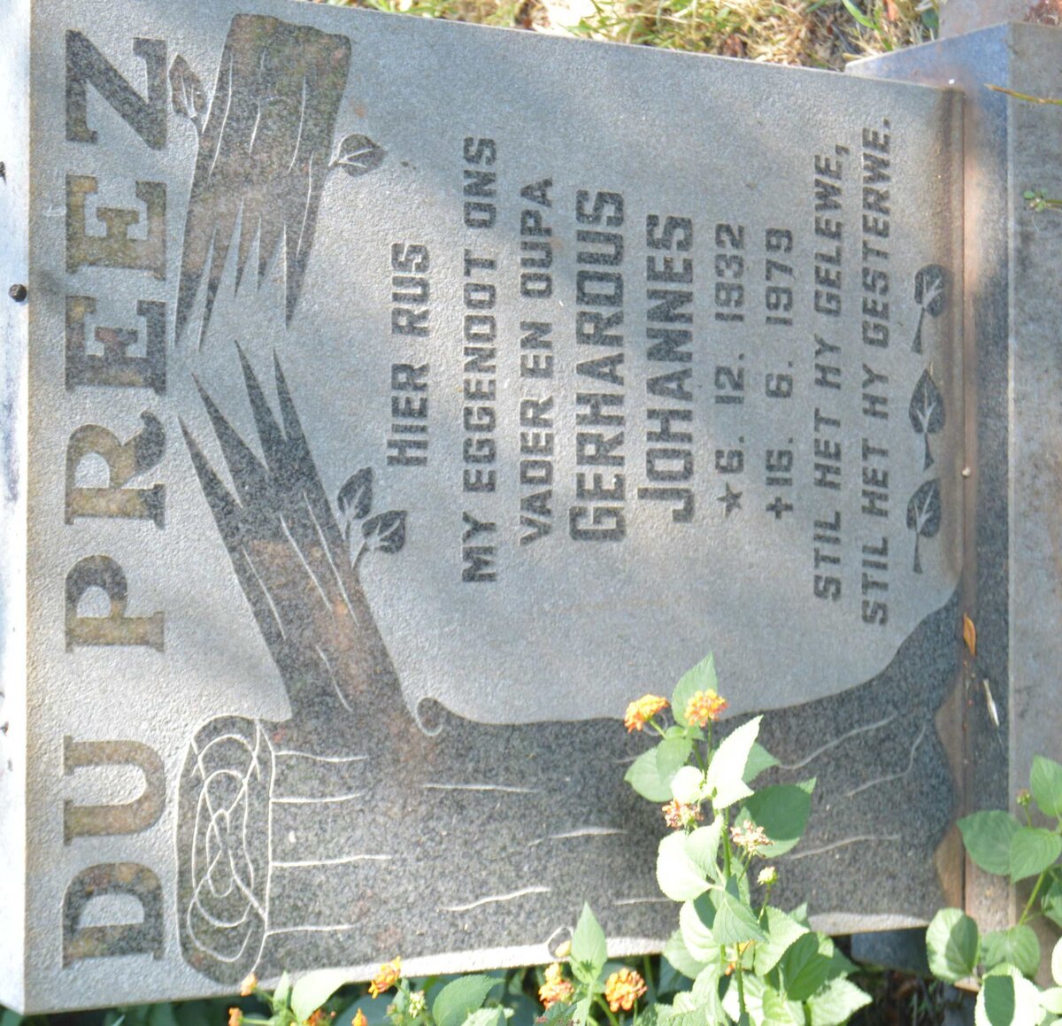 PREEZ Gerhardus Johannes, du 1932-1979