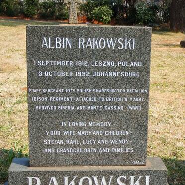 RAKOWSKI Albin 1912-1992