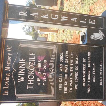 RAKGWALE Winnie Thokozile 1955-2009