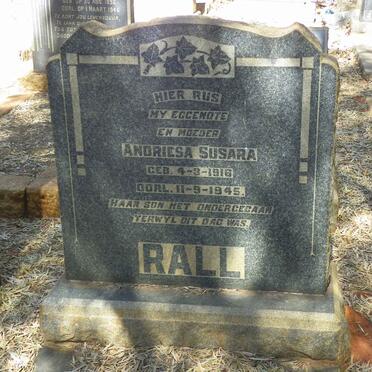 RALL Andriesa Susara 1916-1945