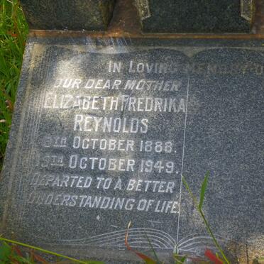 REYNOLDS Elizabeth Fredrika 1888-1949