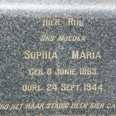 RENSBURG Sophia Maria, van 1863-1944