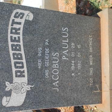 ROBBERTS Jacobus Paulus 1944-1982