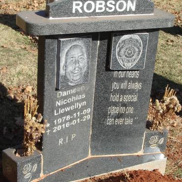 ROBSON Dameen Nicohlas Llewellyn 1978-2016