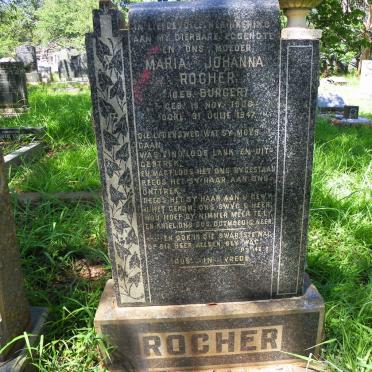 ROCHER Maria Johanna nee BURGER 1908-1947