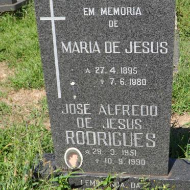 RODRIGUES Maria de Jesus 1895-1980 :: RODRIGUES Jose Alfredo de Jesus 1951-1990