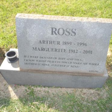 ROSS Arthur 1899-1996 &amp; Marguerite 1912-2001