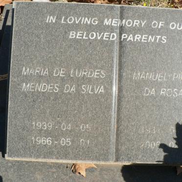 ROSARIA Manuel Pimenta, da 1931-2006 &amp; Maria De Lurdes Mendes Da Silva 1939-1960