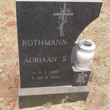 ROTHMANN Adriaan S. 1927-1980