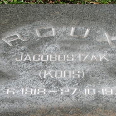 ROUX Jacobus Izak 1918-1970