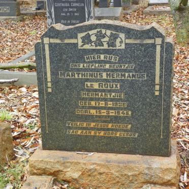 ROUX Marthinus Hermanus, le 1938-1945