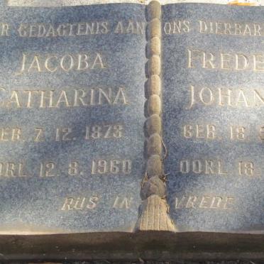 ROUX Frederik Johannes, le 1875-1963 &amp; Jacoba Catharina 1873-1960