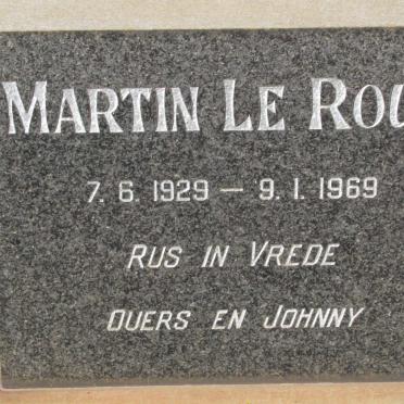 ROUX Martin, le 1929-1969