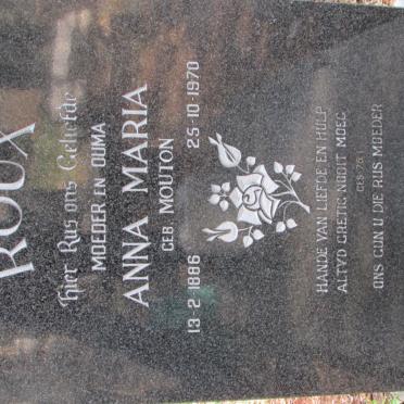 ROUX Anna Maria nee MOUTON 1886-1970