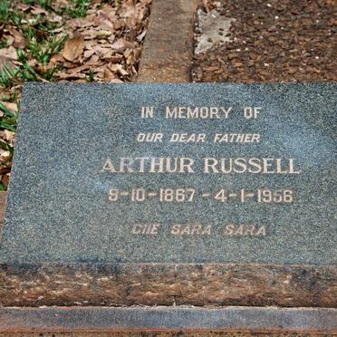 RUSSELL Arthur 1867-1956 &amp; Agnes Stewart 1877-1956 :: RUSSELL Aidan Stewart 1916-1941