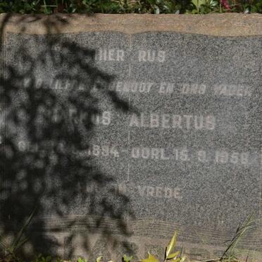 SLABBERT Markus Albertus 1894-1956