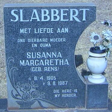 SLABBERT Susanna Margaretha nee RENS 1905-1987