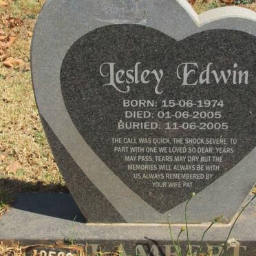 SLAMBERT Lesley Edwin 1974-2005