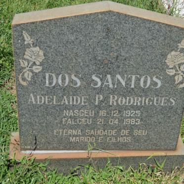 SANTOS Adelaide P. Rodrigues, dos 1925-1983