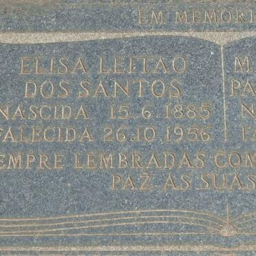 SANTOS Elisa Leitao, dos 1885-1956 :: DOS SANTOS Maria Lourebiro Paulo 1911-1982