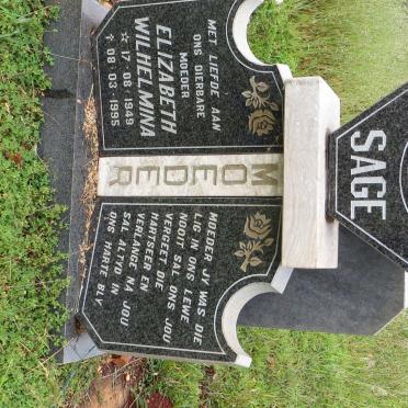 SAGE Elizabeth Wilhelmina 1949-1995