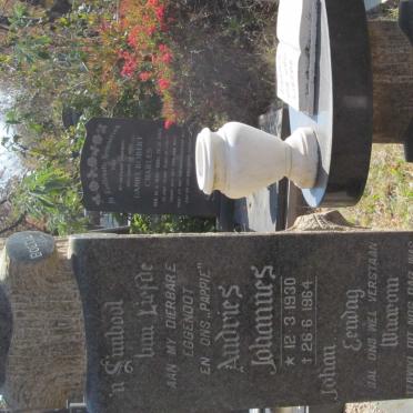SCHOLTZ Andries Johannes 1930-1964 &amp; Cornelia Gertruida SMITH 1932-1997