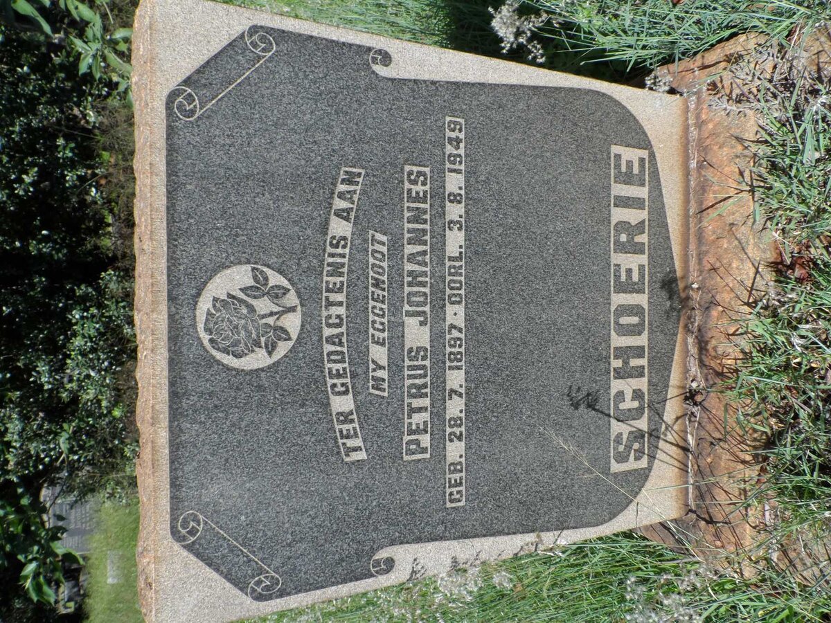 SCHOERIE Petrus Johannes 1897-1949