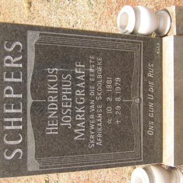 SCHEPERS Hendrikus Josephus Markgraaf 1881-1979