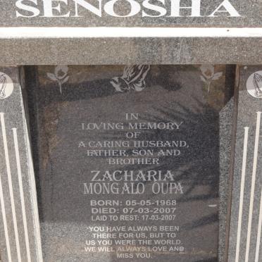 SENOSHA Zacharia Mongalo 1968-2007